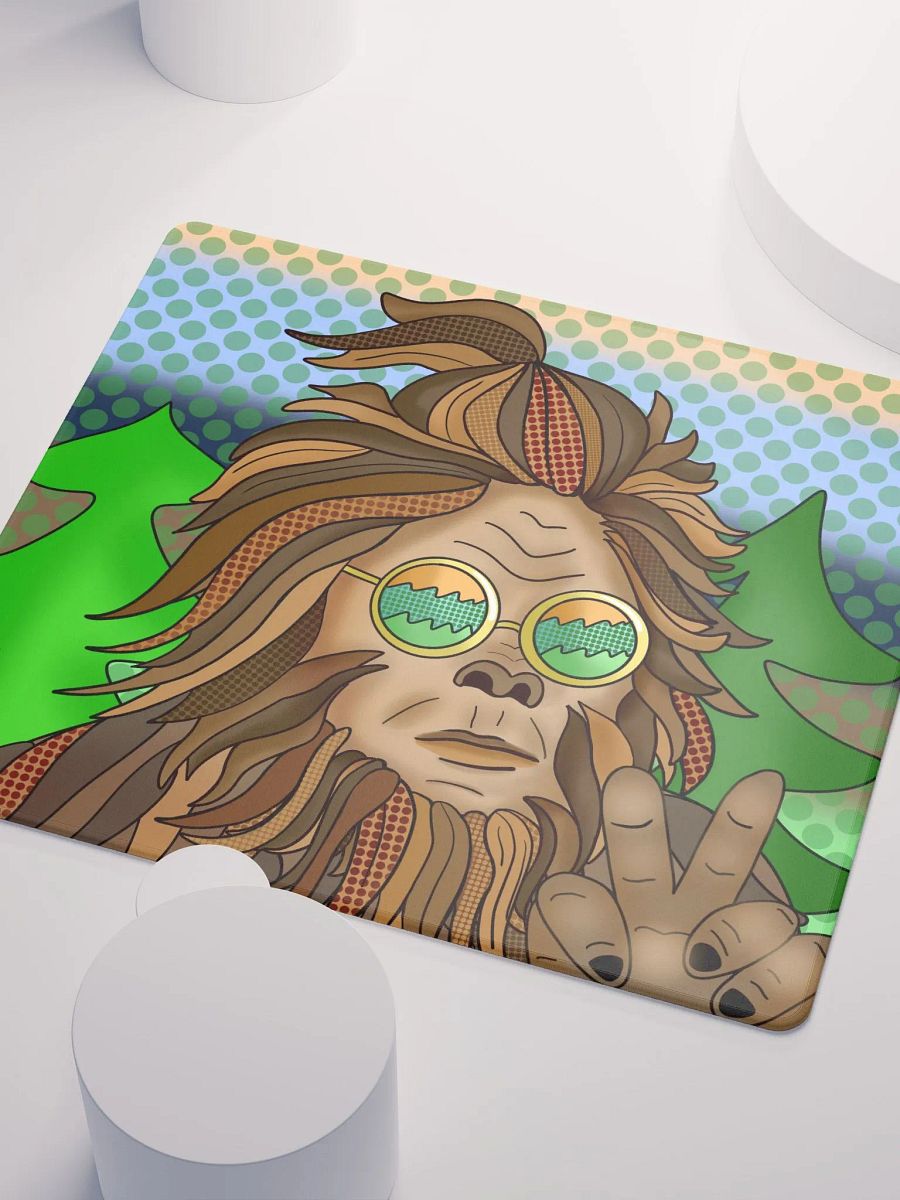 Retro Hippie Bigfoot Giving Peace Sign product image (3)