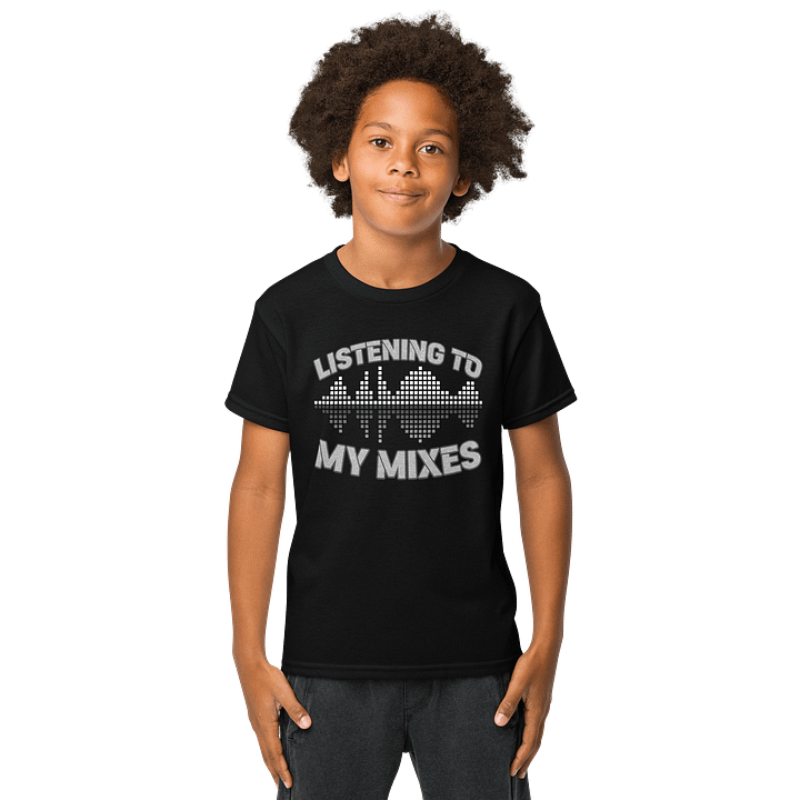 Listening To My Mixes Funny T-Shirt For Kids product image (1)