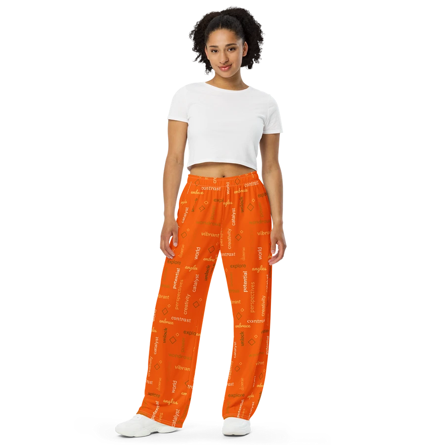 different perspectives orange PANTS product image (7)