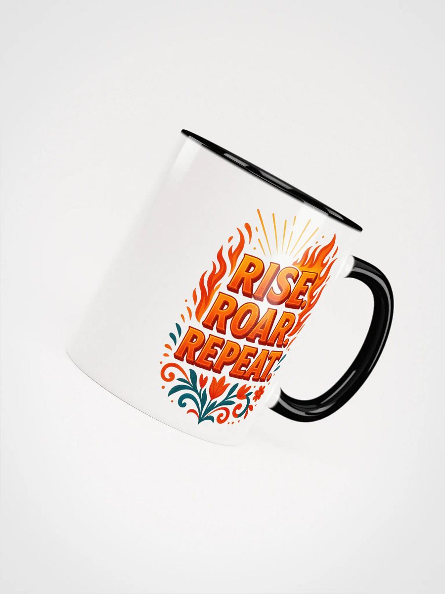 Rise. Roar. Repeat. Mug – Motivational Flame Coffee Cup product image (48)
