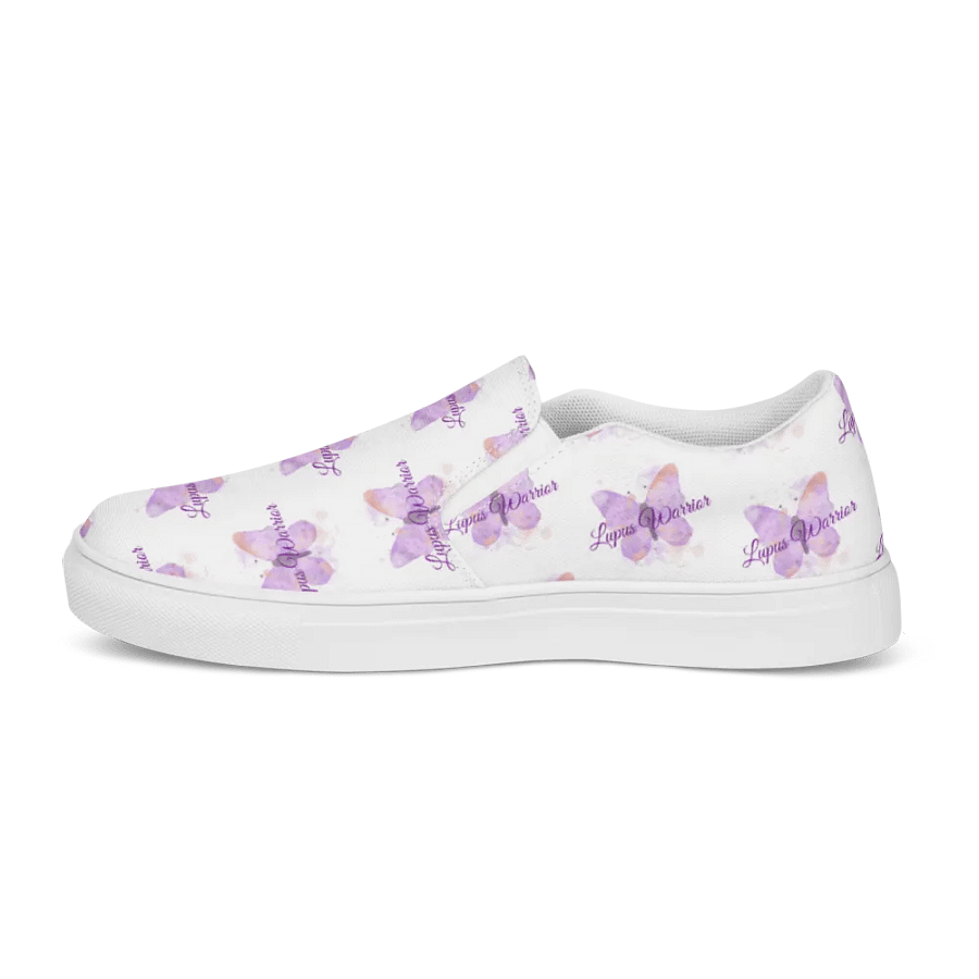 Purple Butterfly Lupus Warrior Slip On Canvas product image (8)