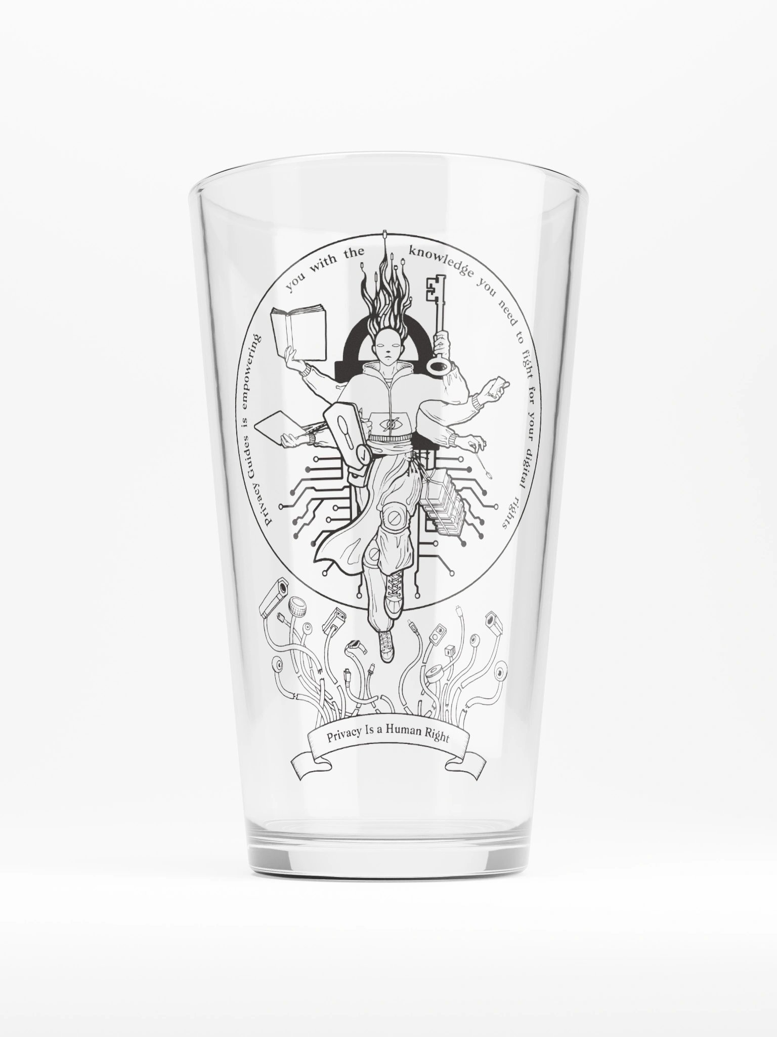 Defender of Privacy - Pint Glass product image (1)