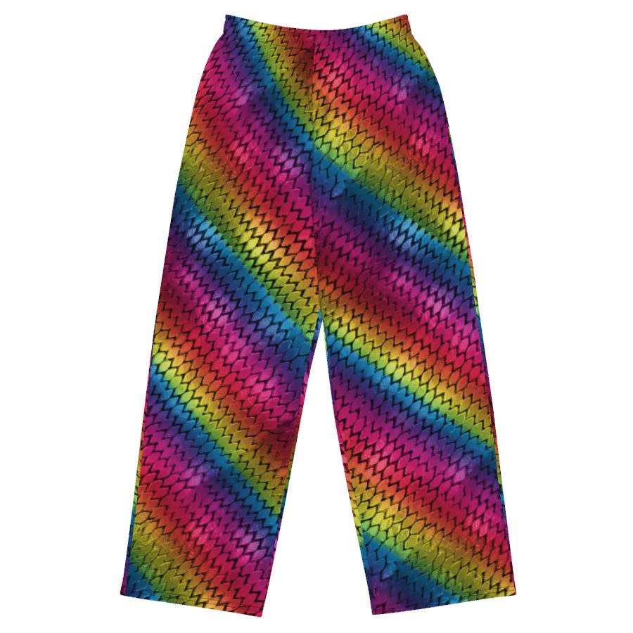 Rainbow Dragon Scales Wideleg Pants product image (2)