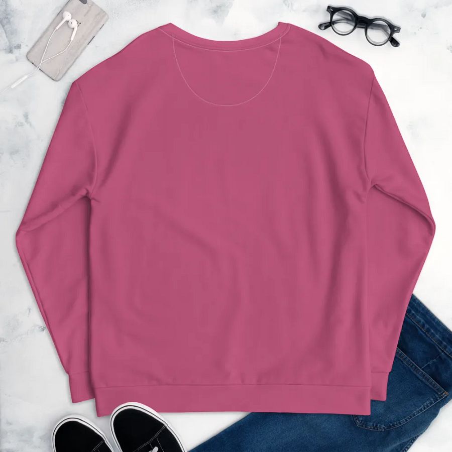 Plain Muted Blush Pink True Summer Unisex Recycled Polyester Heavyweight Premium Sweatshirt by Treasure Pie product image (9)