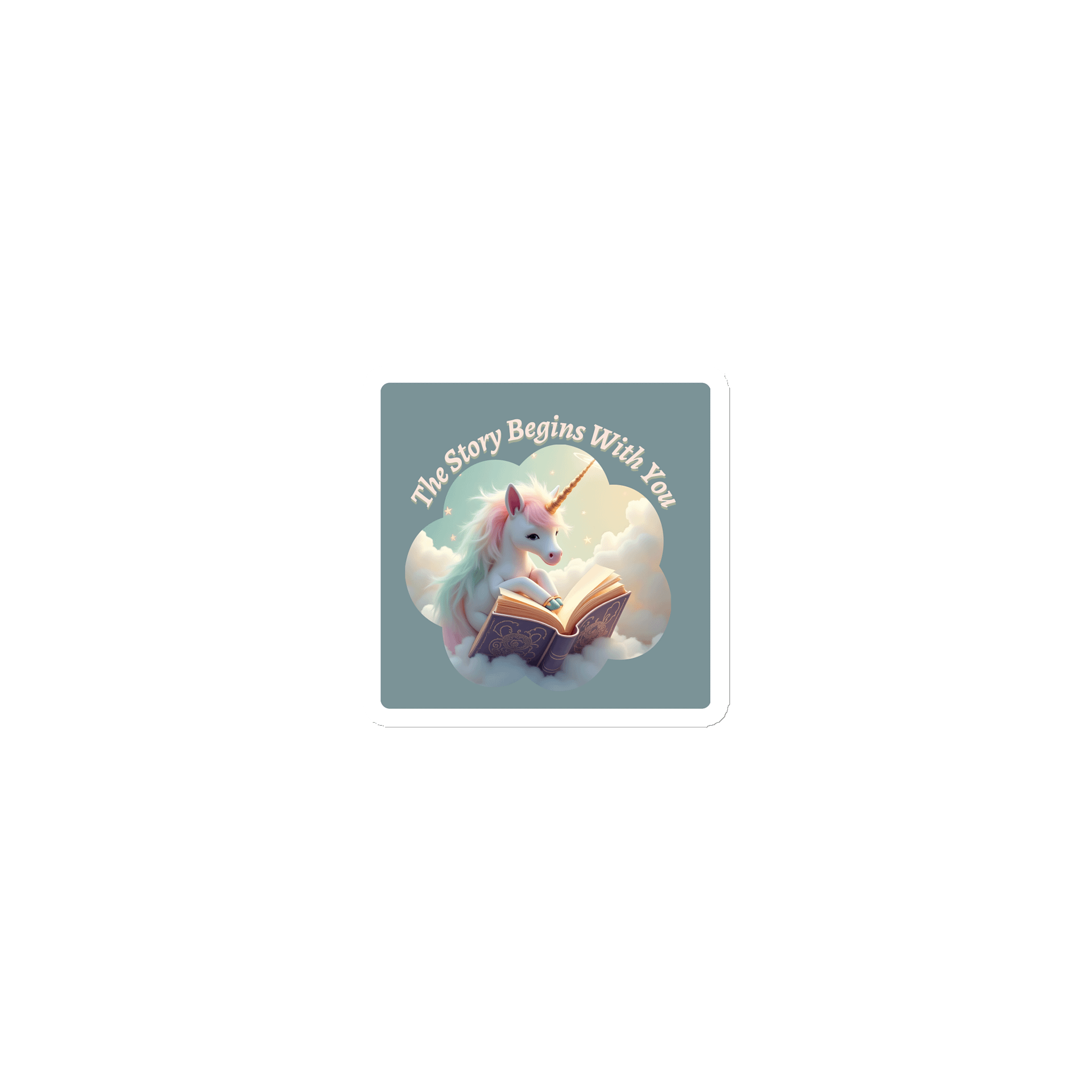 The Story Begins With You - Cute Unicorn Magnet product image (1)