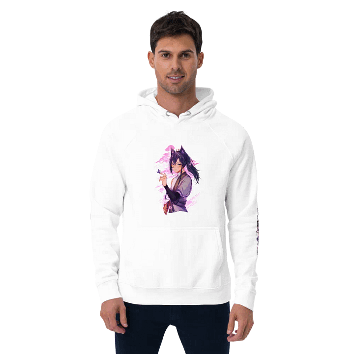 Unisex Eco Raglan Hoodie - Standard | Light Mode product image (1)