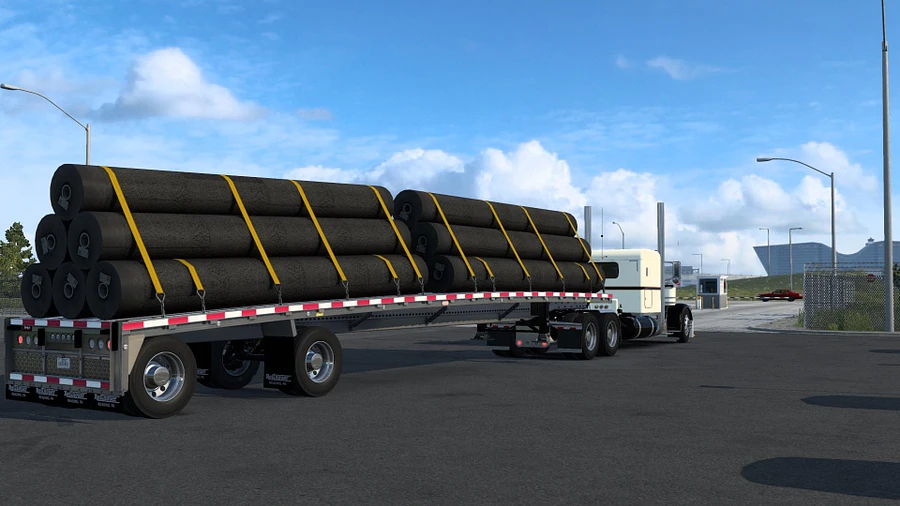 Bowed Flatbed Trailer for American Truck Simulator product image (4)