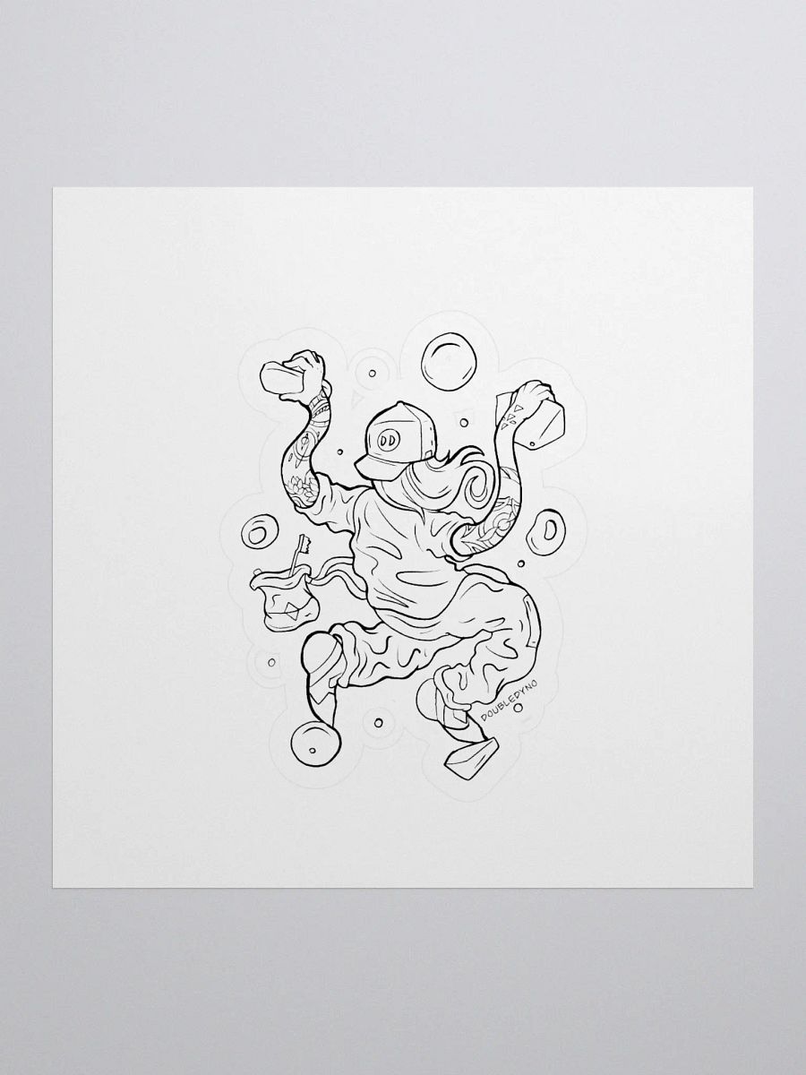 Flexible climber sticker product image (1)