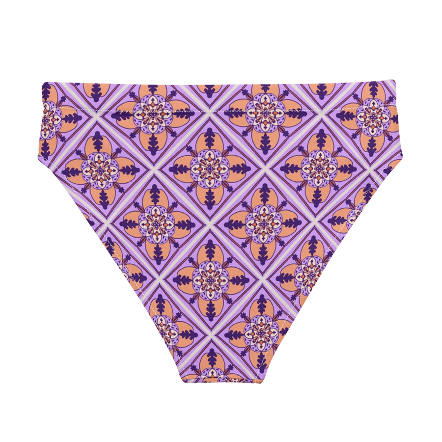 Detailed Symmetrical Pattern High Waisted Bikini Bottom product image (2)