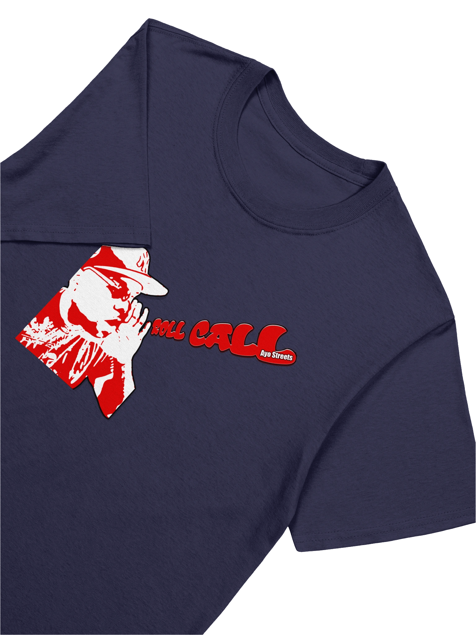Navy Blue Red & White Logo Roll Call T-Shirt product image (7)