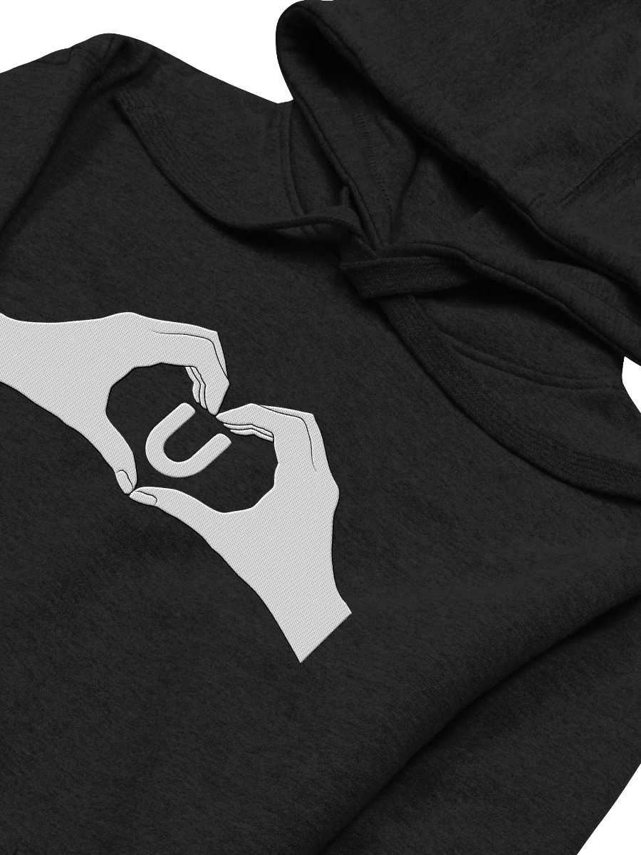 Heartfelt Love "U" Embroidered Unisex Premium Hoodie product image (3)