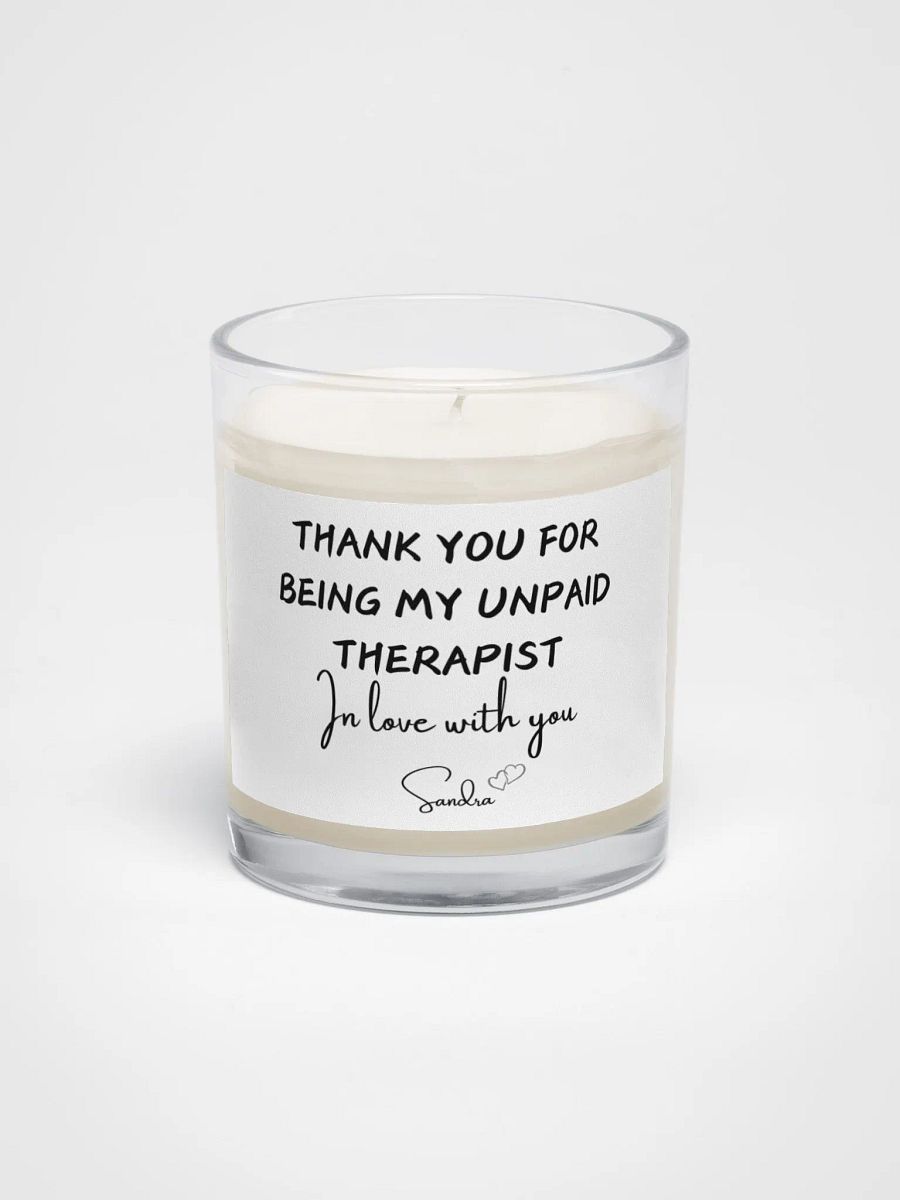 Unpaid Therapist Soy Wax Candle product image (1)