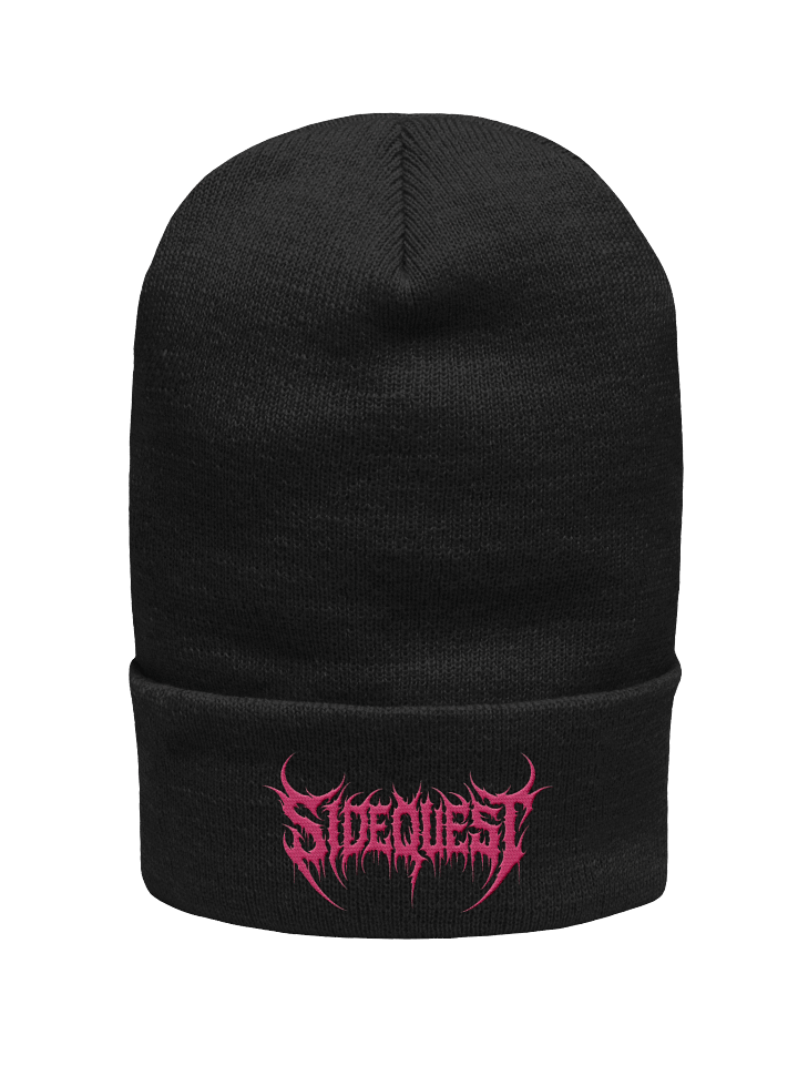 Sidequest Beanie (Death Metal Font - Pink) product image (1)