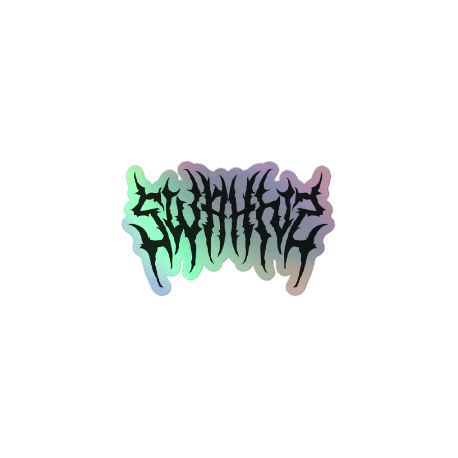 Heavy Metal Holographic Sticker product image (1)