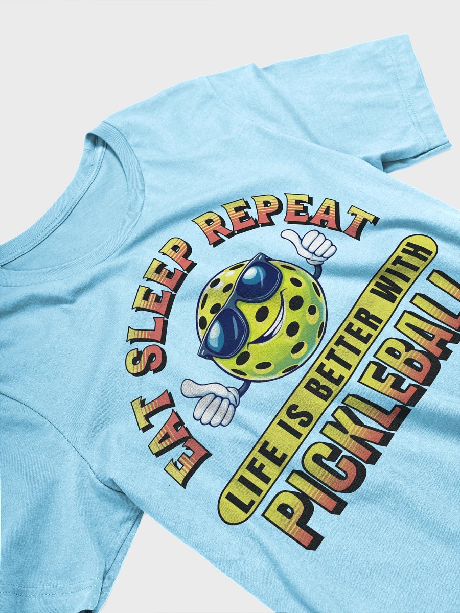Eat Sleep Repeat Pickleball Thumbs Up Paradise Tee product image (2)
