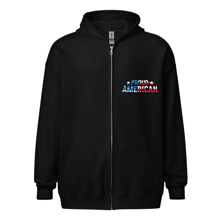 Zip Hoodie: Proud American product image (1)