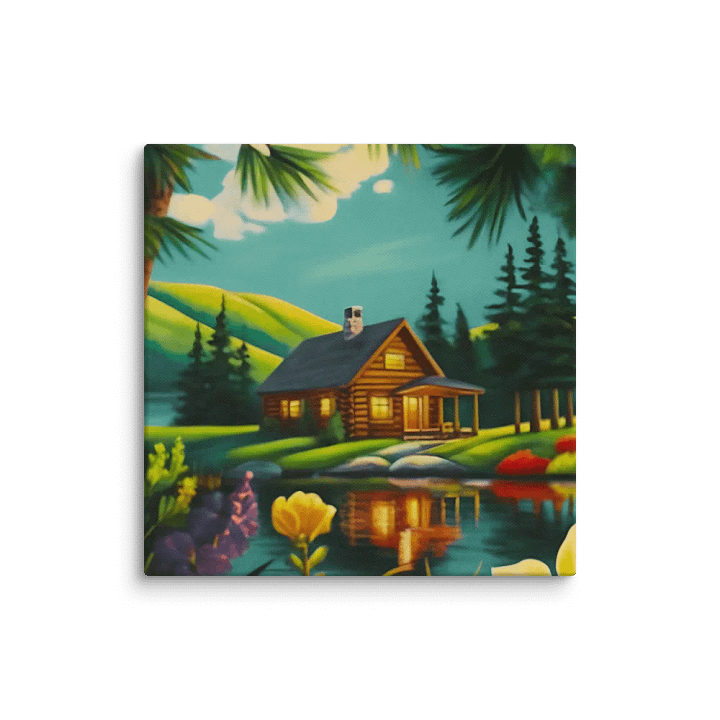 Tranquil Lakeside Haven Canvas product image (11)