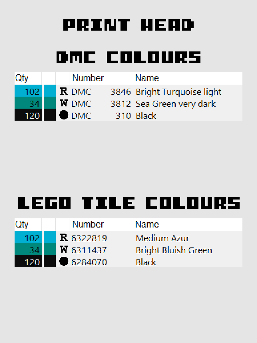 Print Head Pixel Art product image (4)