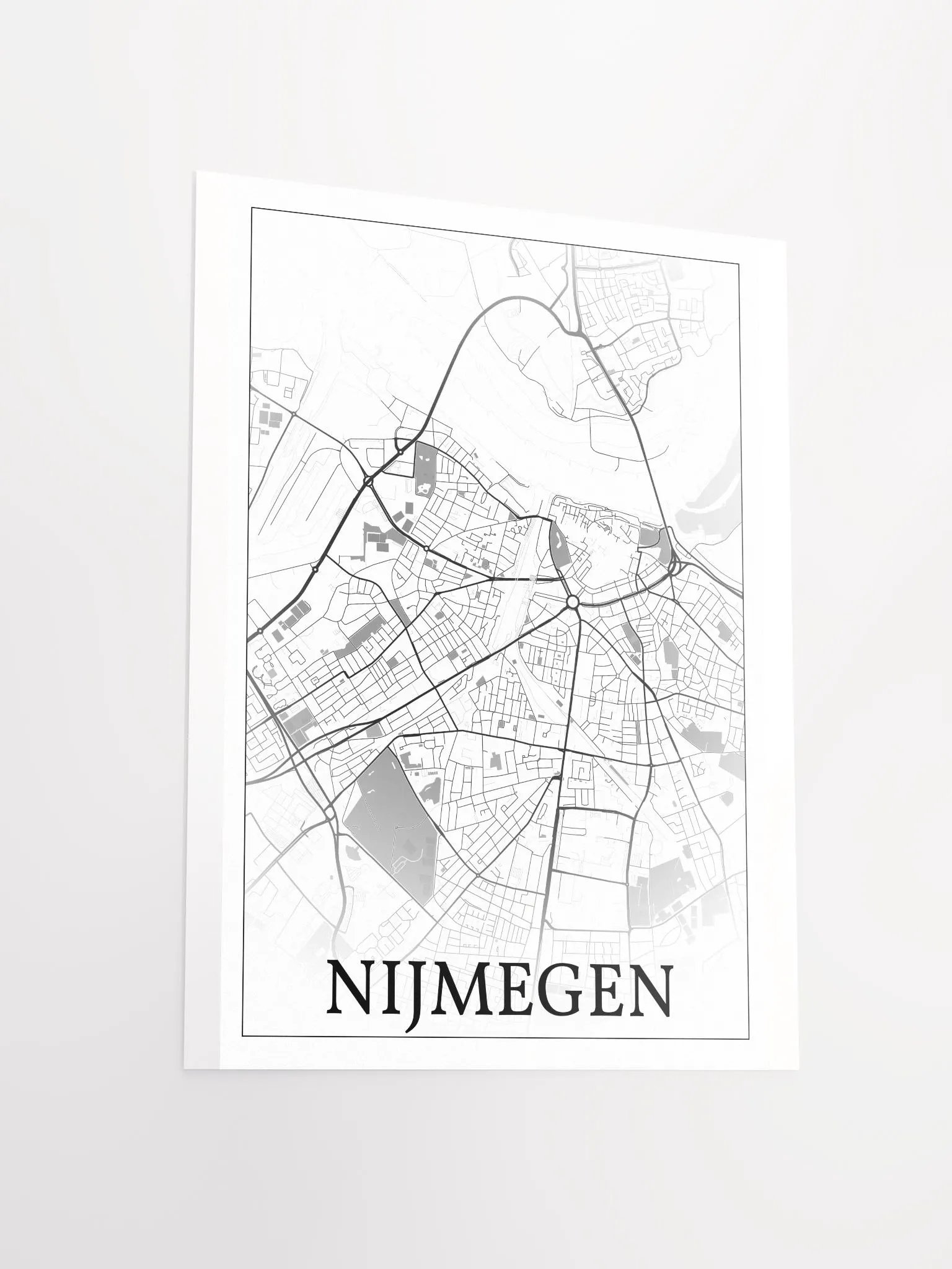 Nijmegen, Netherlands, city map print product image (15)
