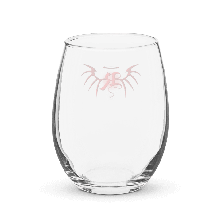 RafaZafar Logo Stemless Wineglass (red aura) product image (2)