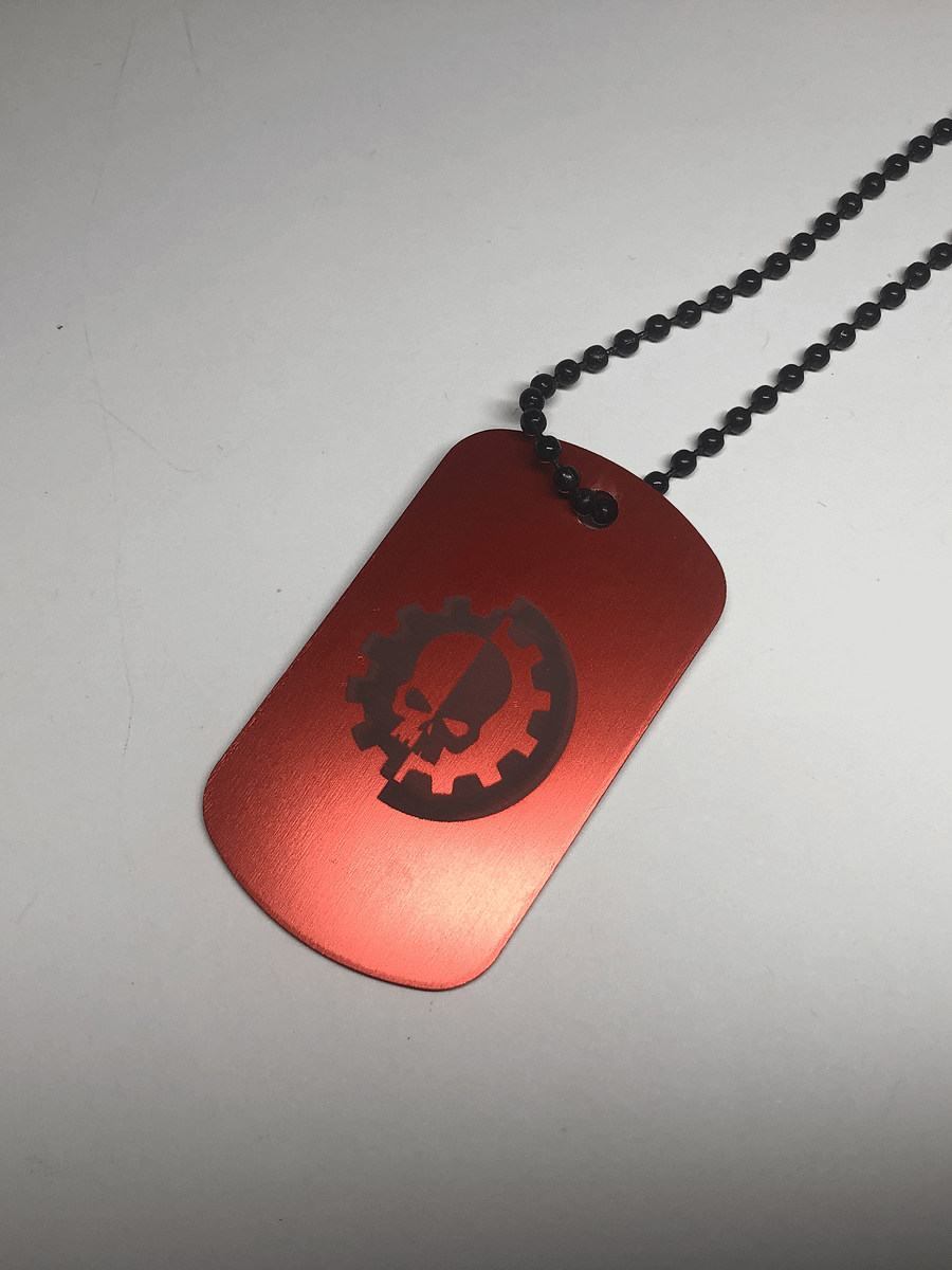 MECH - Engraved Dog Tag Pendant Necklace product image (5)