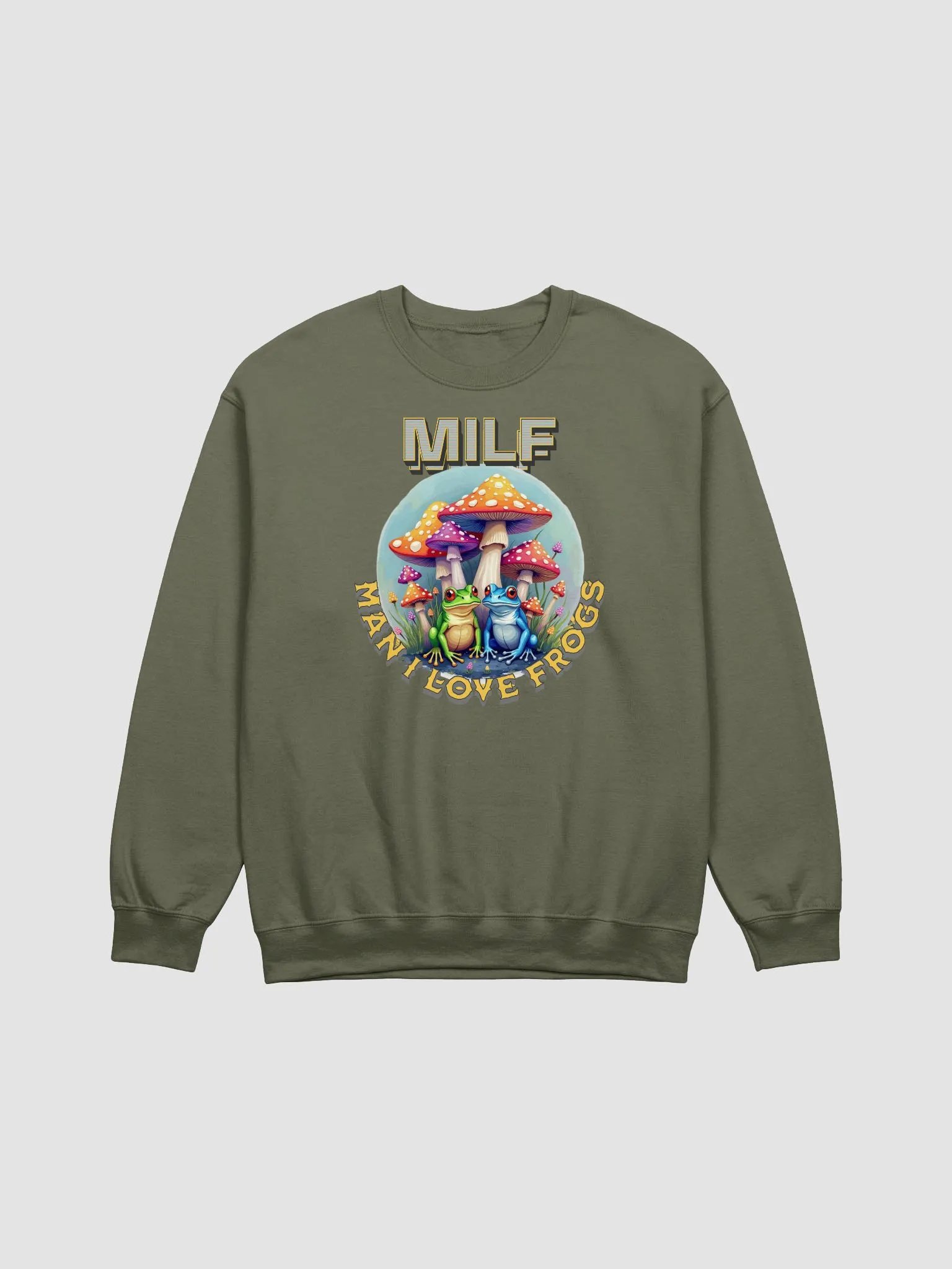 MILF Man I Love Frogs Whimsical Crewneck Sweatshirt product image (1)