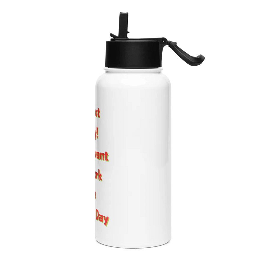 One Hour Workday Stainless Steel Water Bottle product image (3)