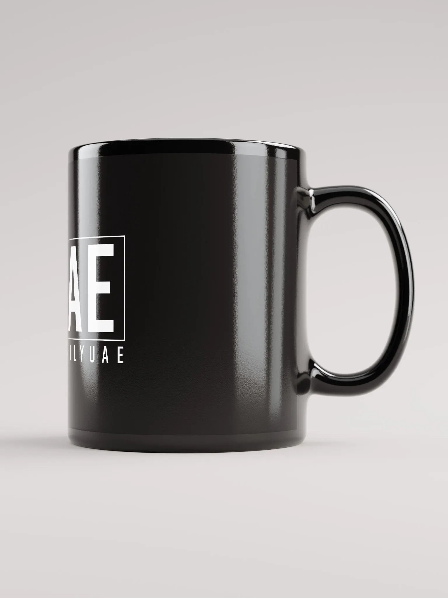 TFUAE Black Glossy Mug product image (2)