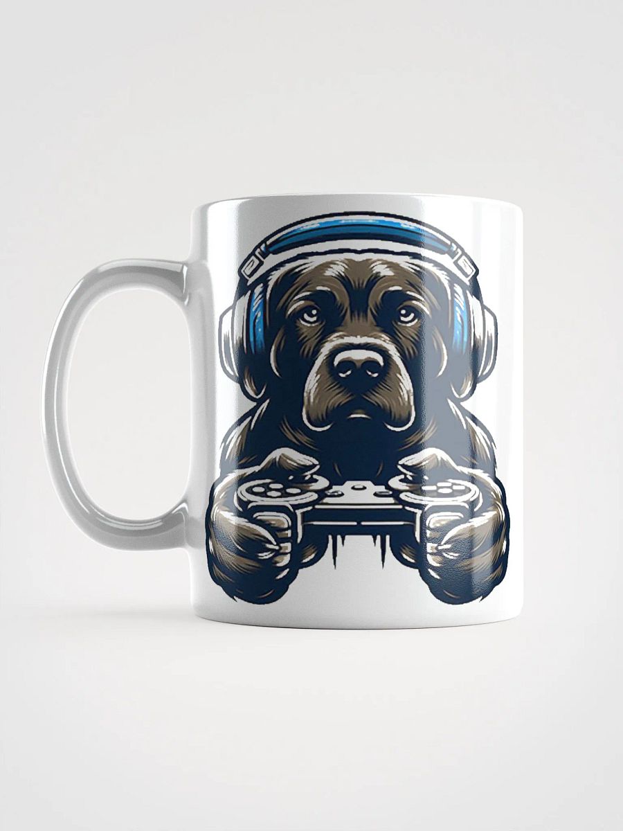 Gamer Dog #Stylish Glossy White Mug product image (6)