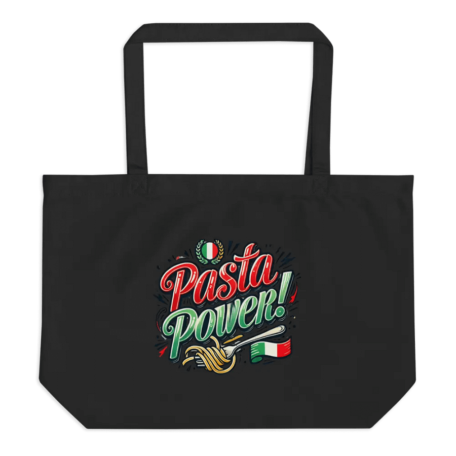 Pasta Power Eco Tote - Italian Themed Merch product image (1)