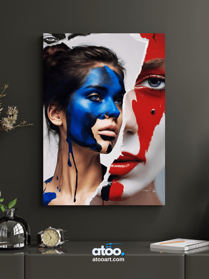 Living in Colors | Blue, red and beyond... | Collage Wall Art product image (3)