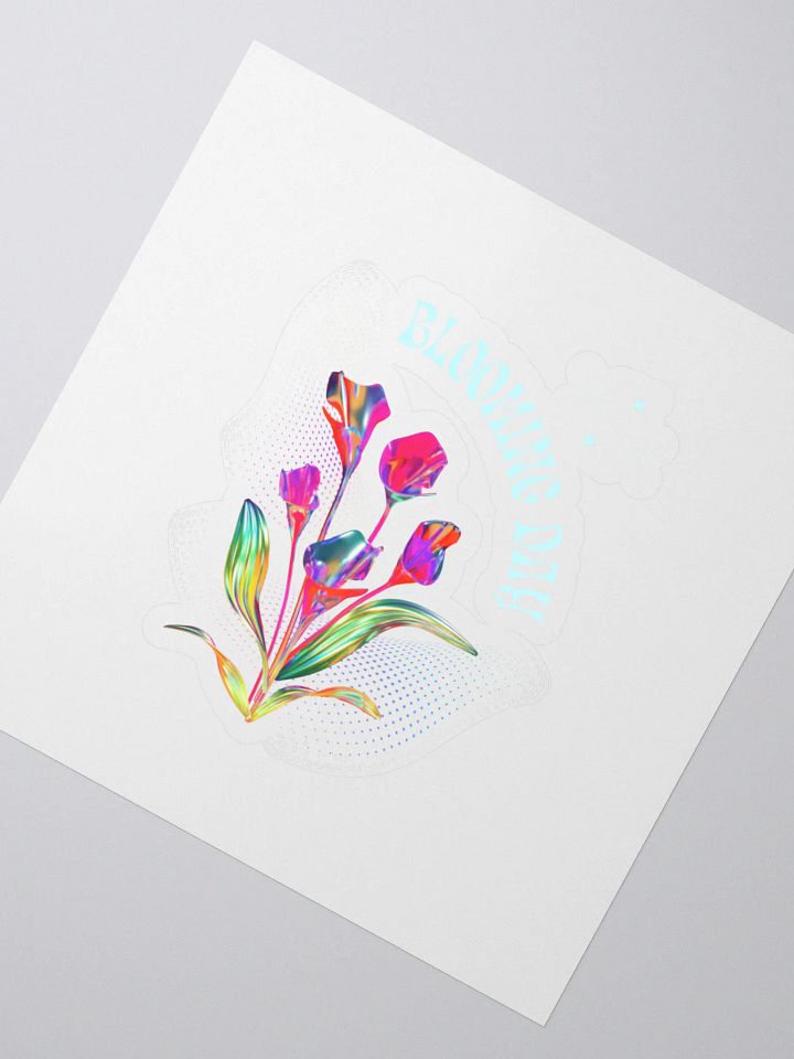 Psychedelic Blooms Kiss Cut Stickers product image (2)