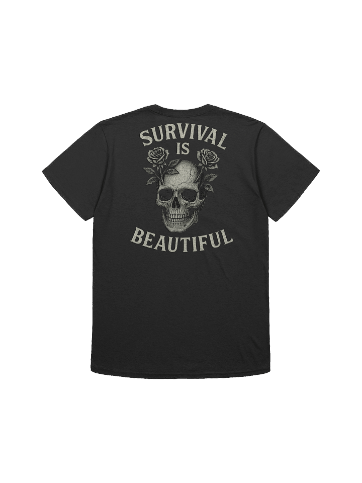 Survival is Beautiful Skull Rose T-Shirt product image (2)