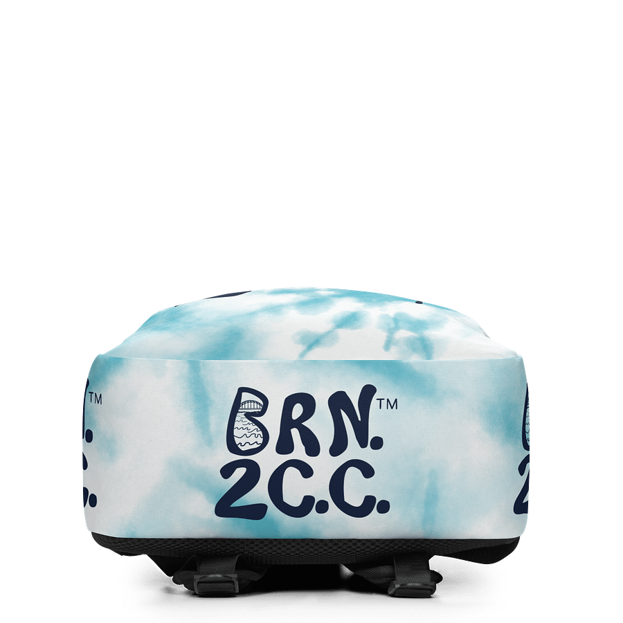 BOURNE to Cape Cod™ | Backpack | BRN.2C.C.™ | Coastal Carryall | Minimalist Style, Maximum Vibes | Navy Blue on Blue Tie-Dye🎒🌊 product image (4)