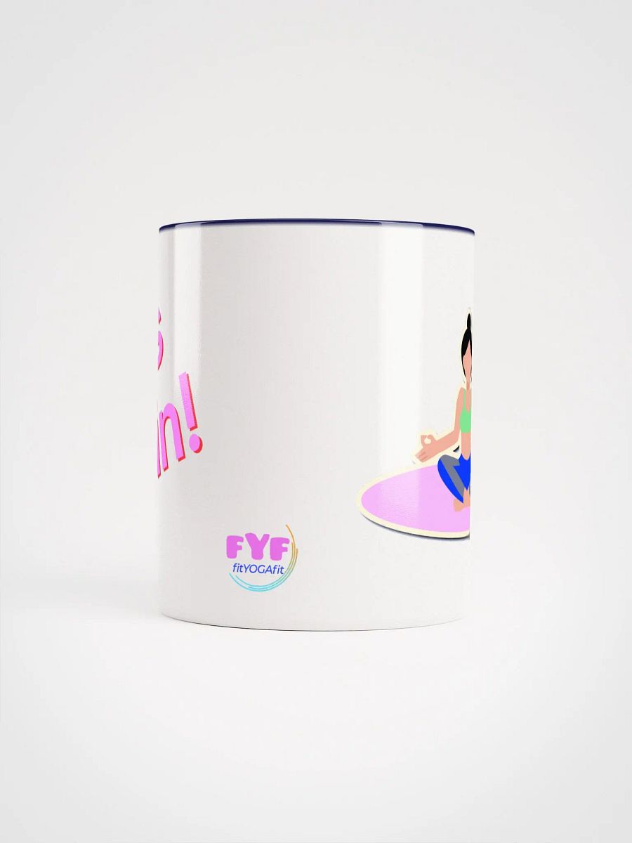 FitYOGAFit Color-Accent Yoga Mug - Ceramic with Motivational Design product image (5)