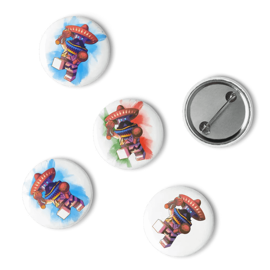 Titanium Taco Pin Buttons product image (6)