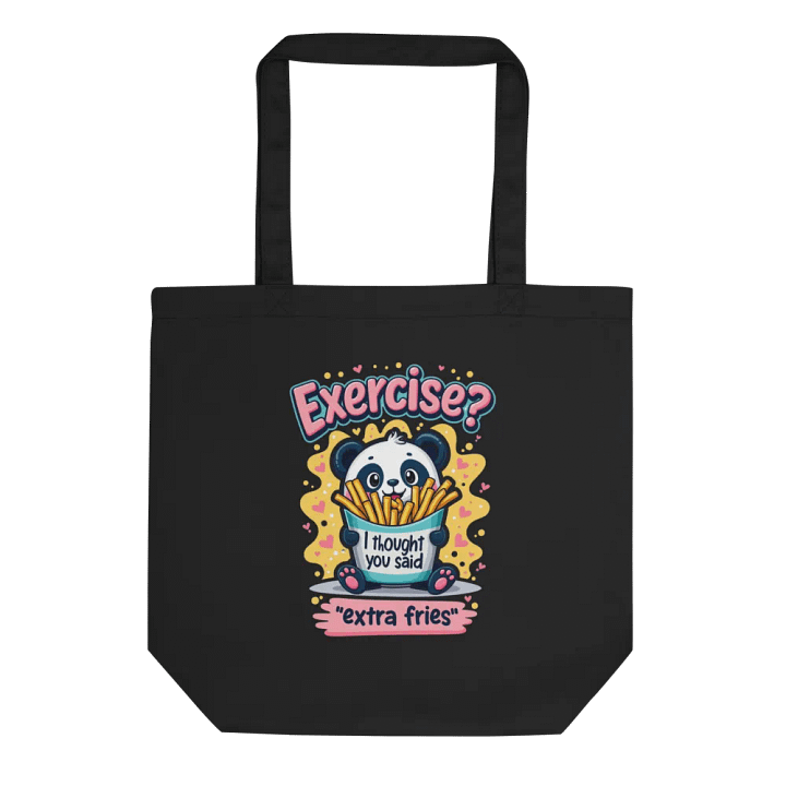 Panda 'Extra Fries' Tote Bag product image (1)