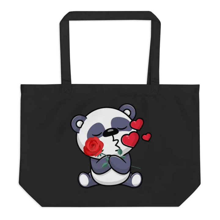 Panda Love Organic Tote Bag product image (1)
