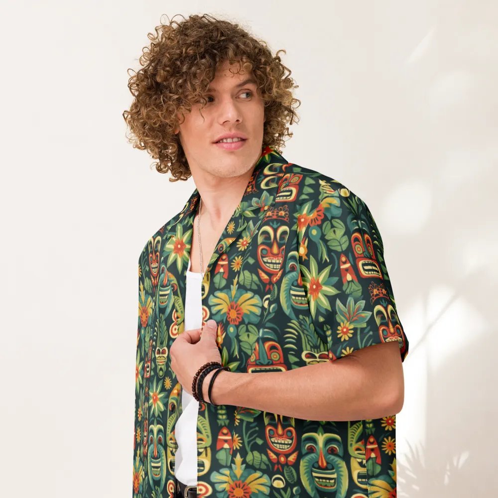 Tiki Tribal Hawaiian Shirt product image (4)