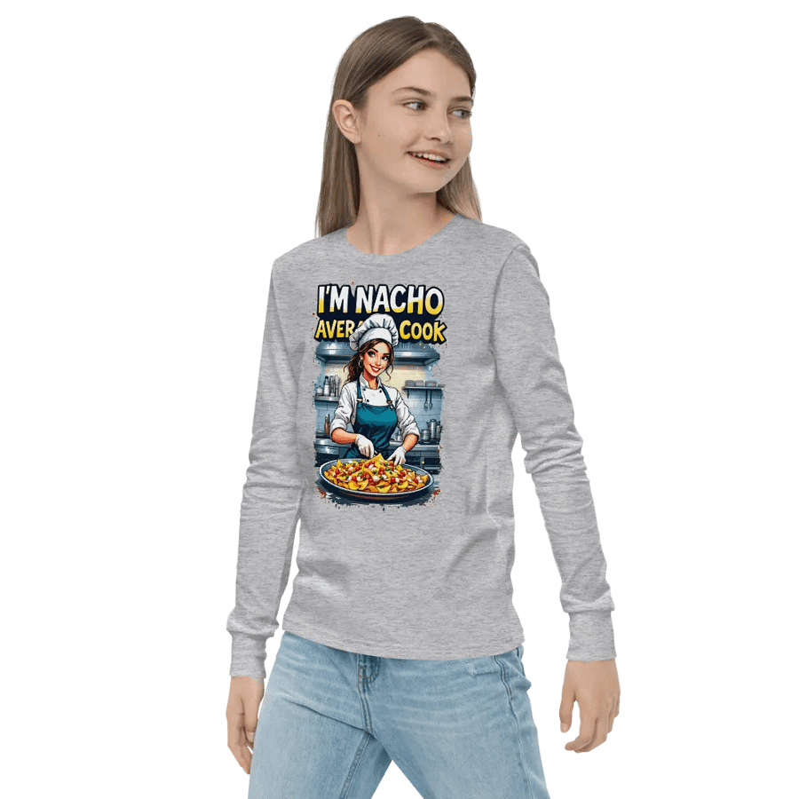 Nacho Average Cook Youth Long Sleeve T-Shirt product image (16)