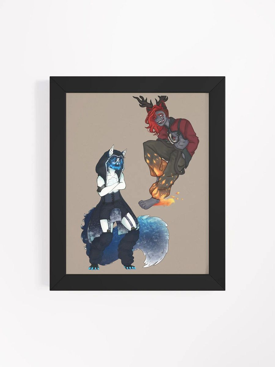 Framed High-Quality Matte Poster - Full Ignis and Nox product image (2)