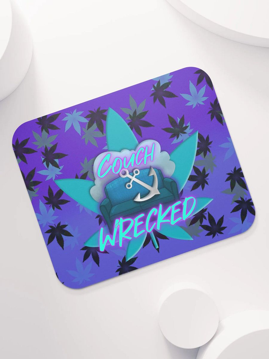 Mouse Pad Dark Purple W/ Leaf product image (7)