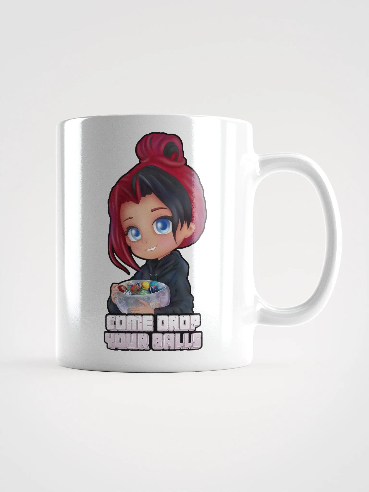 Drop Your Balls Mug (White Text) product image (1)
