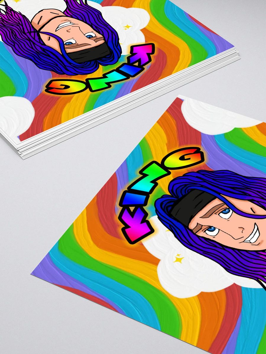 Rainbow King cloud sticker product image (10)