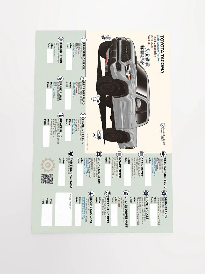 3RD GEN MAINTENANCE TRACKER V1.2 - Silver / Cement product image (2)