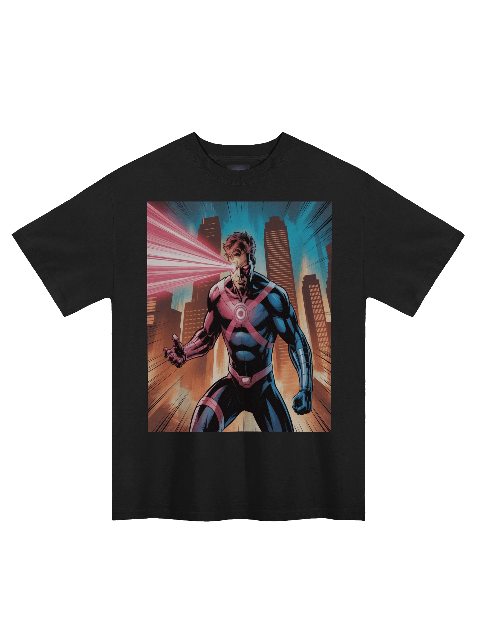 Cyclops Metropolis Mayhem Oversized Faded T-Shirt – Crimson City Sentinel product image (3)