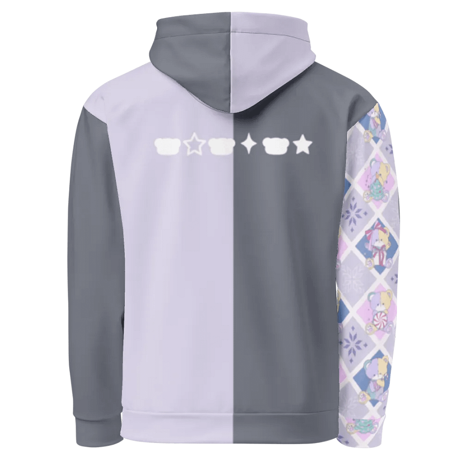 Playful colourblock christmas teddy bear hoodie product image (4)