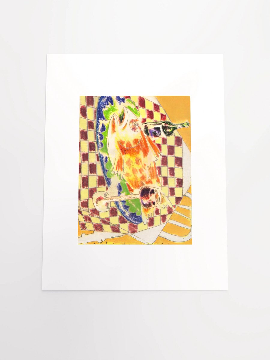 Feast with Checkered Cloth print (undated) product image (5)