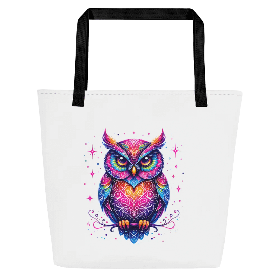 Psychedelic Owl All-Over Tote Bag product image (1)