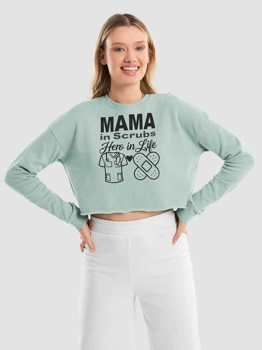 MAMA in Scrubs, Hero in Life Fleece Crop Sweatshirt product image (18)